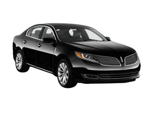 Black Lincoln MKS sedan